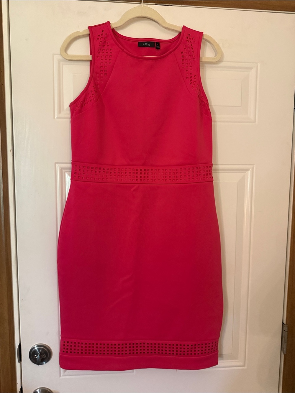 Apt. 9 Hot Pink Laser-Cut Sleeveless Sheath Dress